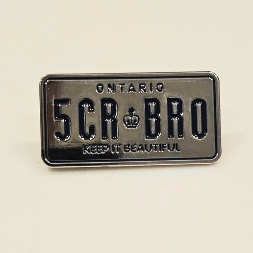 License Plate Enamel Pin