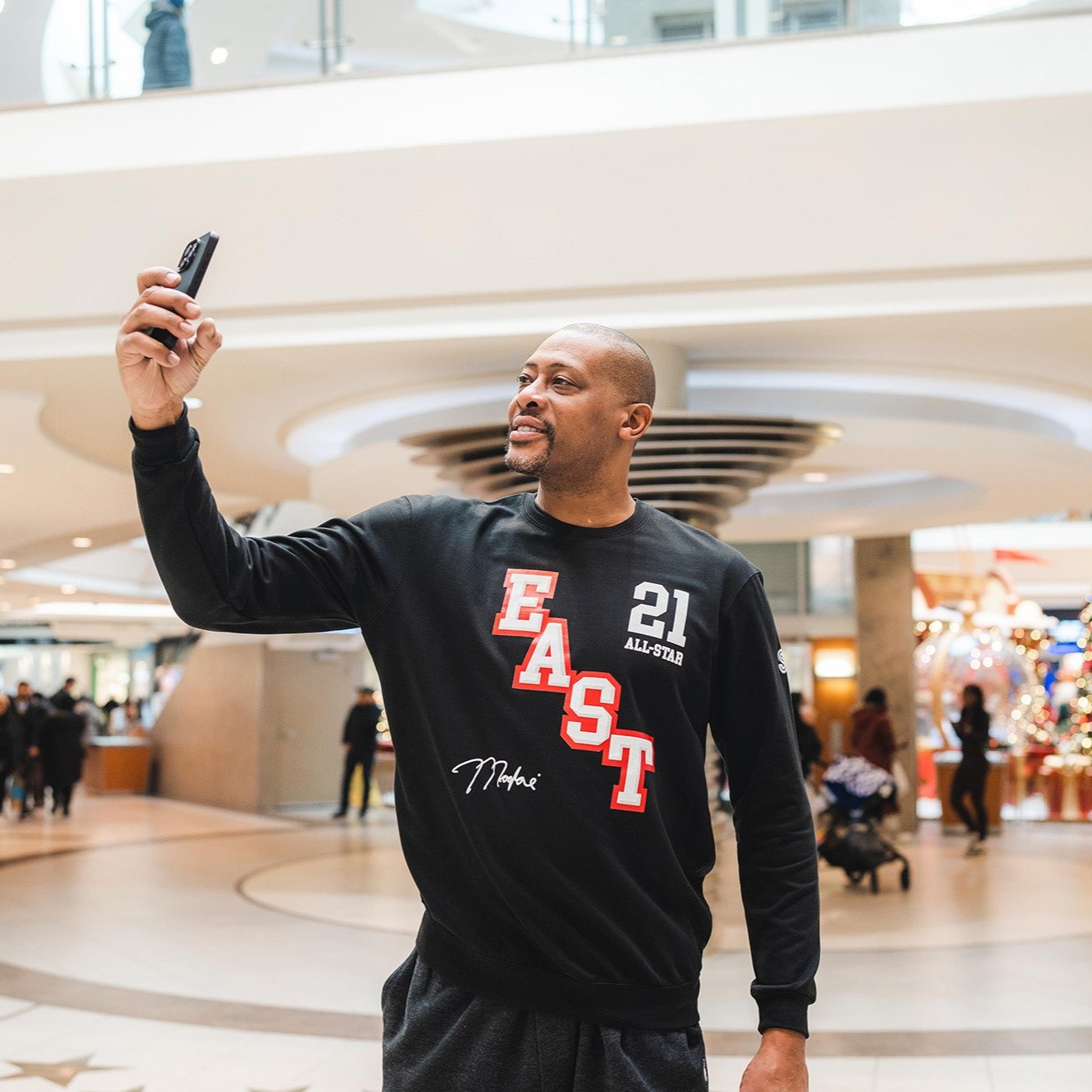 East All-Star Black & Red Crewneck