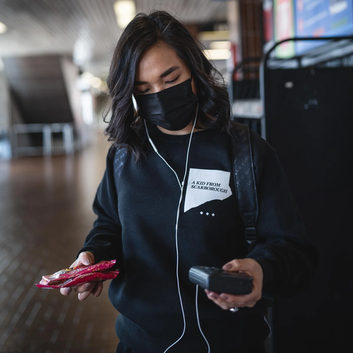 A Kid From Scarborough Anniversary Black Crewneck