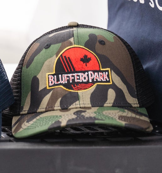 Bluffers Park Camo Trucker Hat