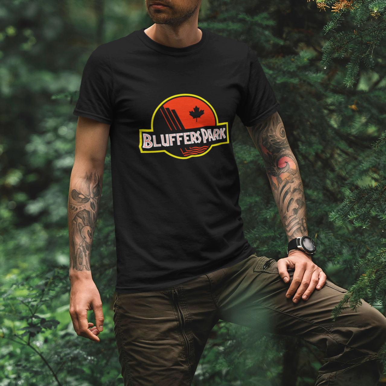 Bluffers Park Black T-Shirt