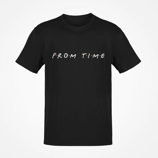 From Time Black T-Shirt