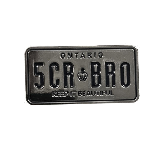 License Plate Enamel Pin