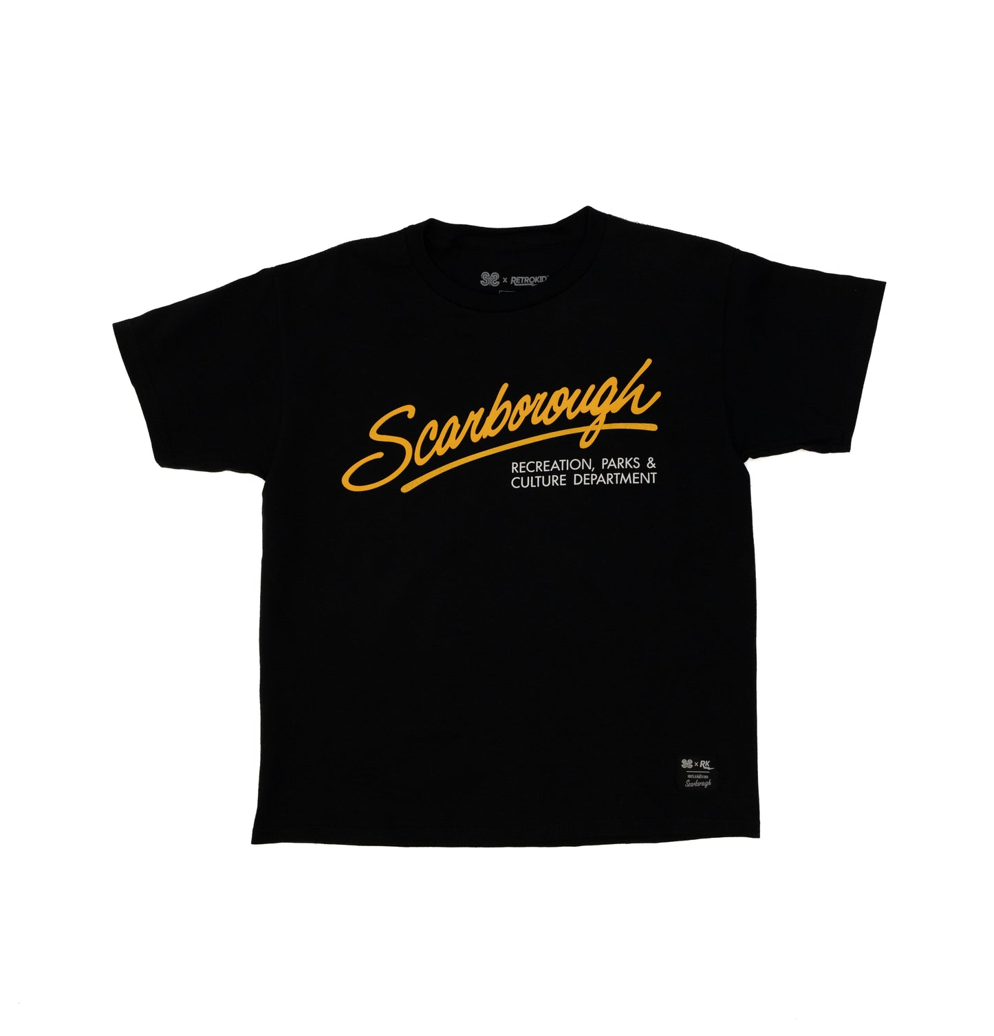 Youth Parks & Rec Black/Gold T-Shirt