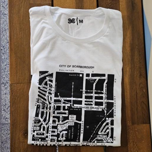 Southwest Scarborough Map White T-Shirt