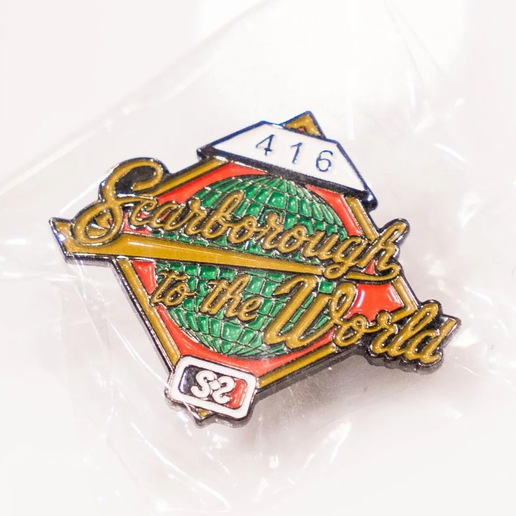 Scarborough to the World Enamel Pin