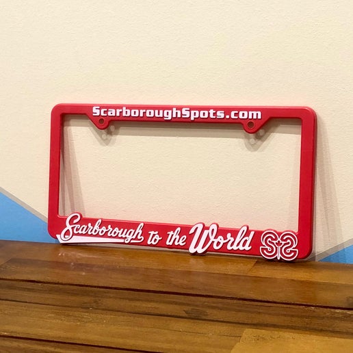 Scarborough to the World License Plate Frame