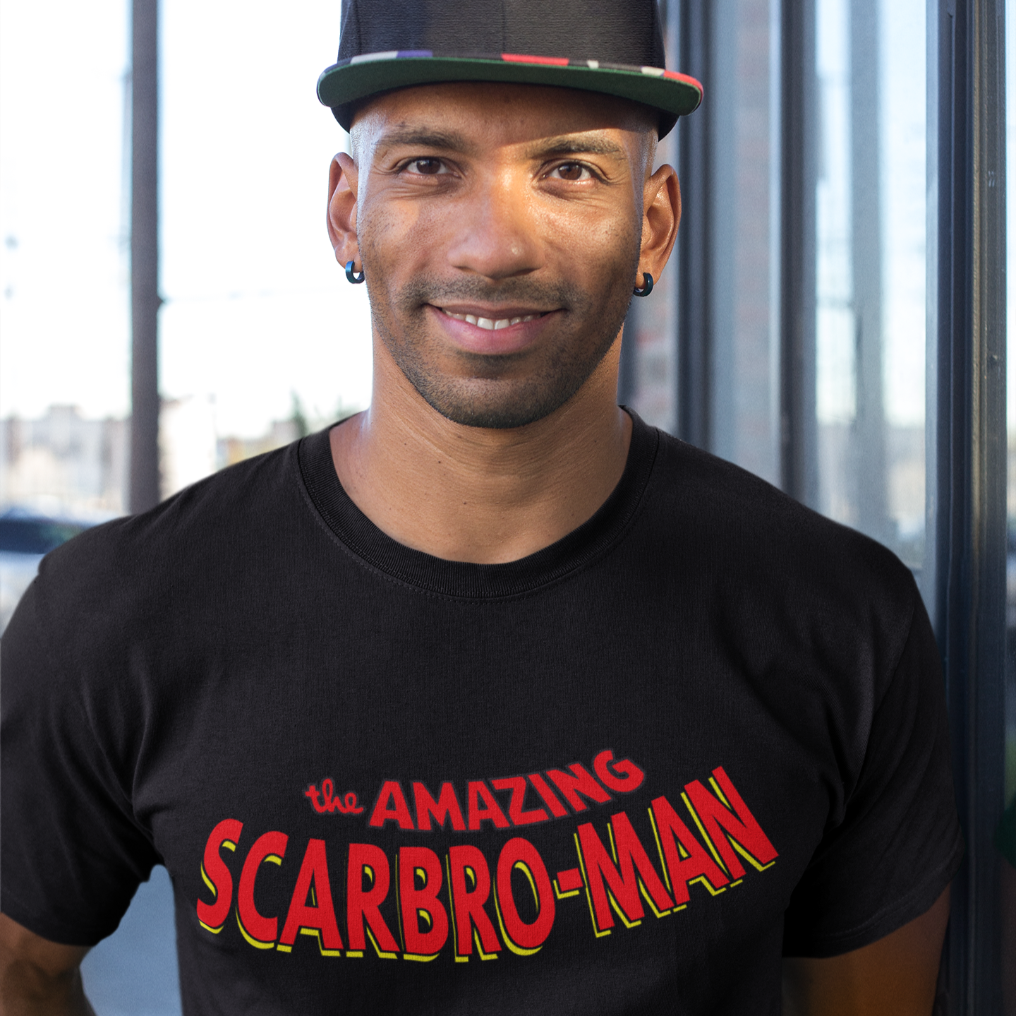 Amazing Scarbro Man Black T-Shirt